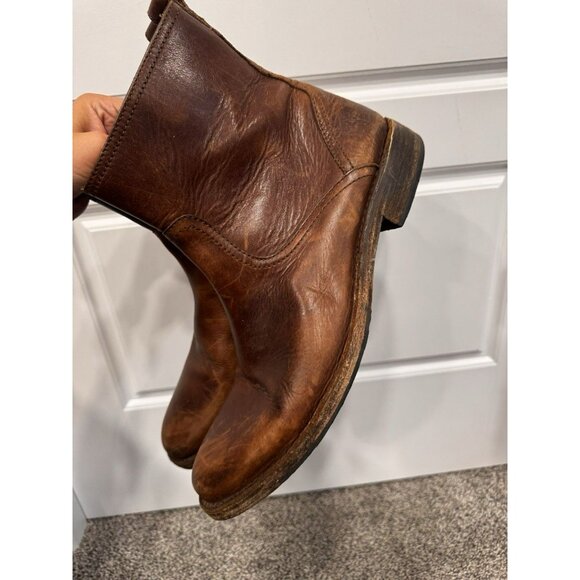 Frye Mens Bowery Chelsea Boots Brown Size 12 - Picture 4 of 7